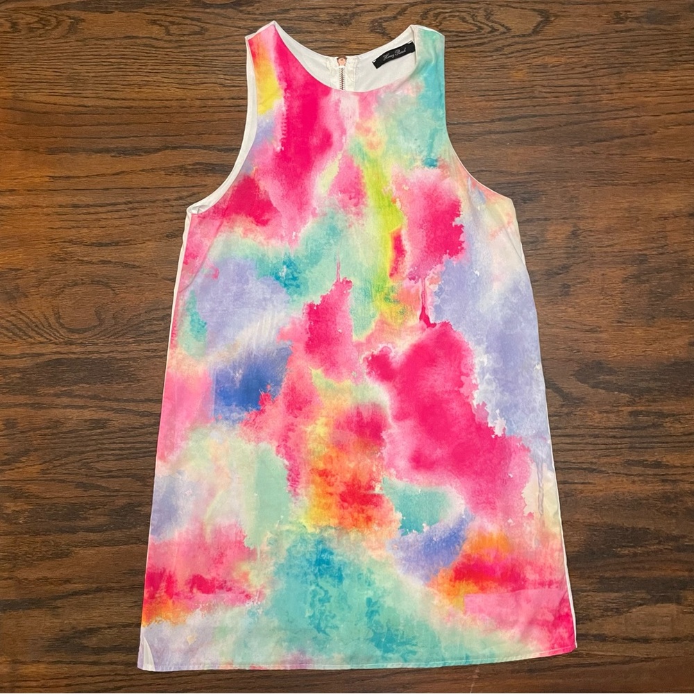Watercolor mini dress